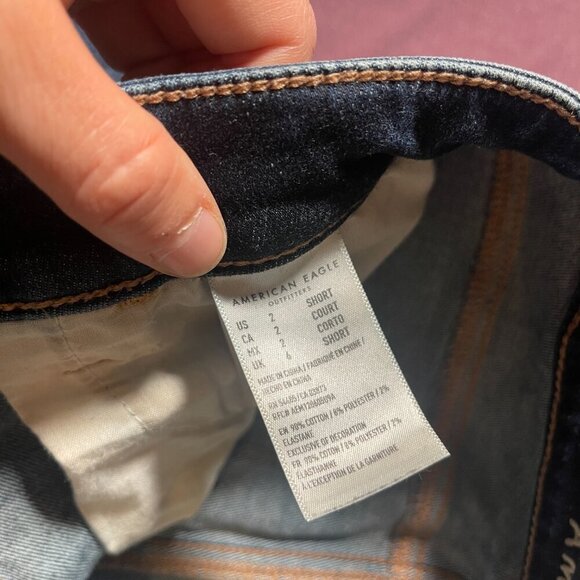 American Eagle Outfitters Super Hi Rise Jegging Blue Jeans - Size 2 short - Picture 3 of 10